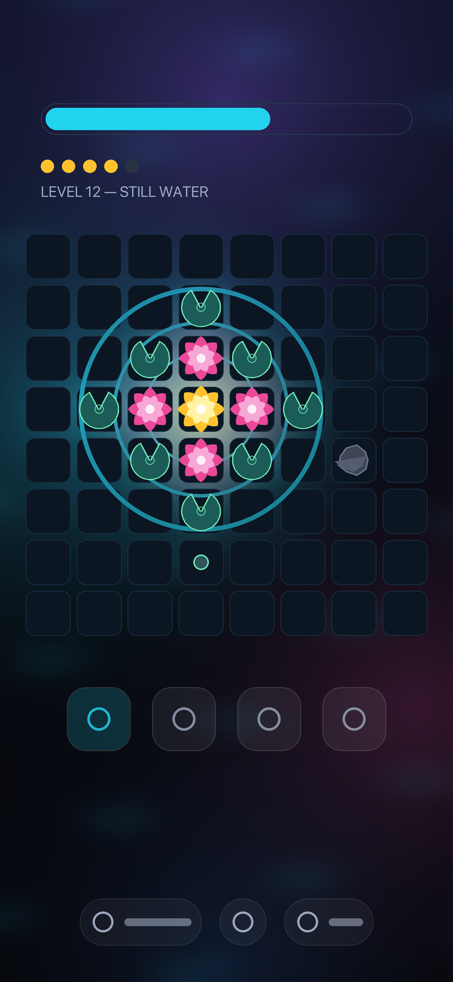 Kinetic Lotus gameplay on a phone